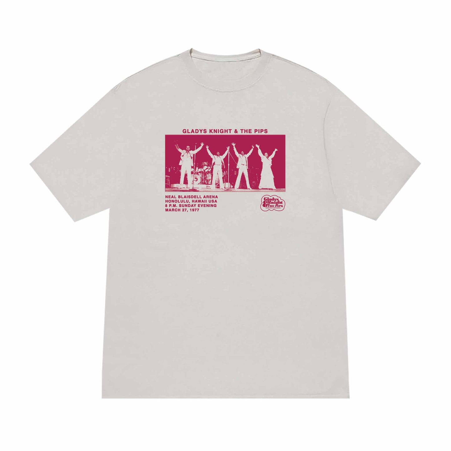 Gladys in Hawaii Tee - Cement