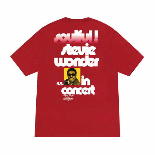 Soulful Stevie Tee - Dark Red