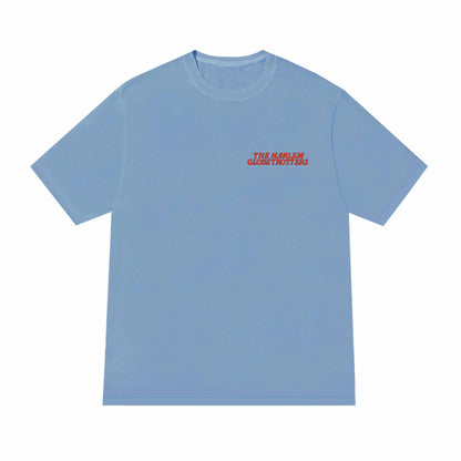 Harlem Globe Tee - Clear Blue