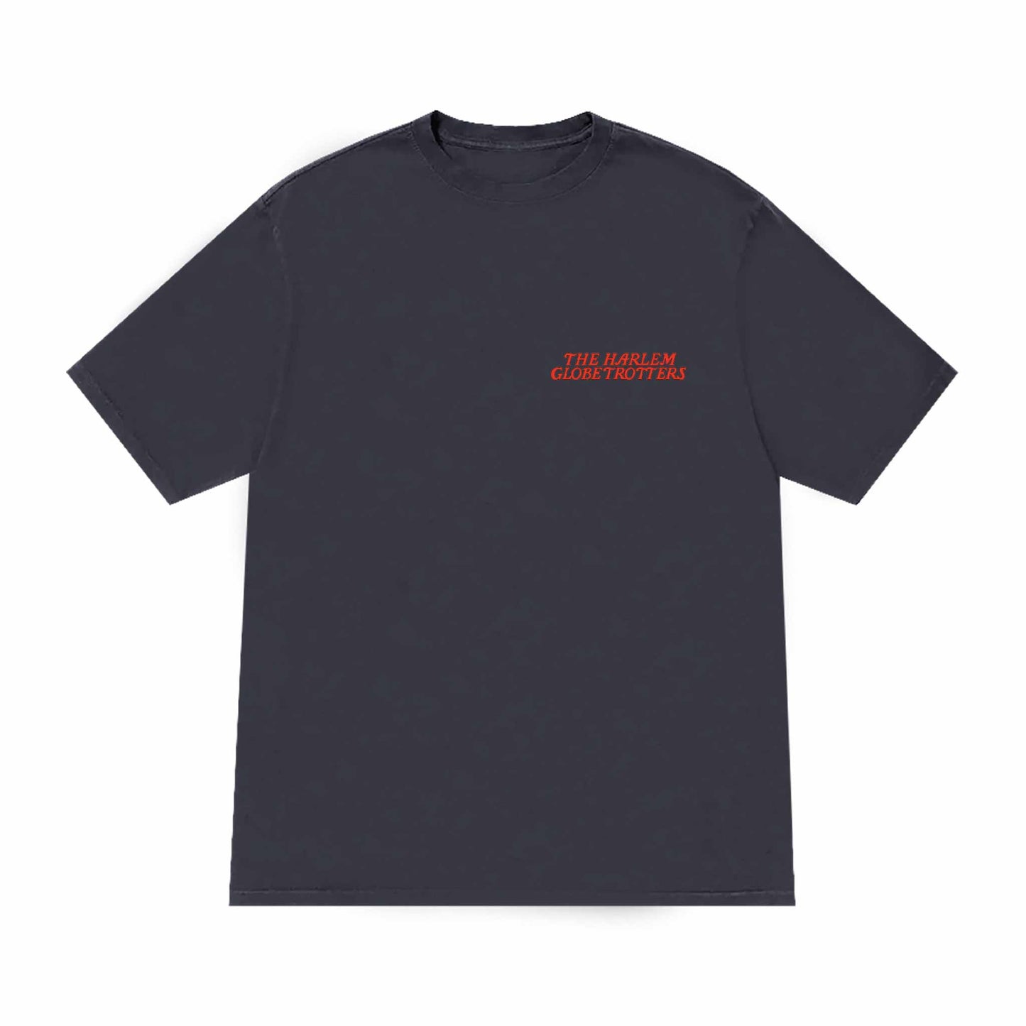 Harlem Globe Tee - Dolphin Blue