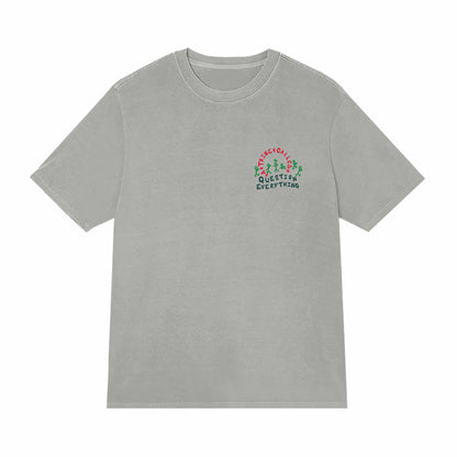Question Everything Tee - Dark Silver