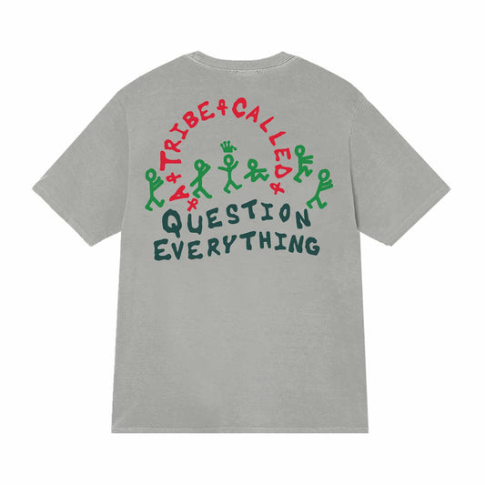 Question Everything Tee - Dark Silver