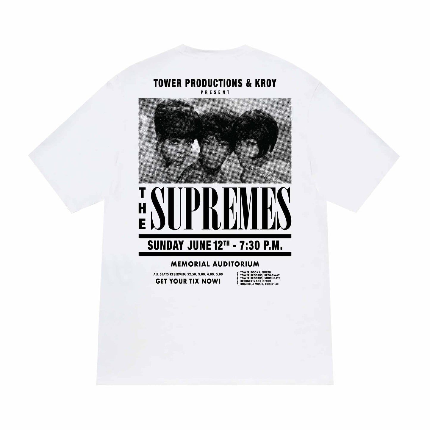 Supremes Triple Threat Tee - White