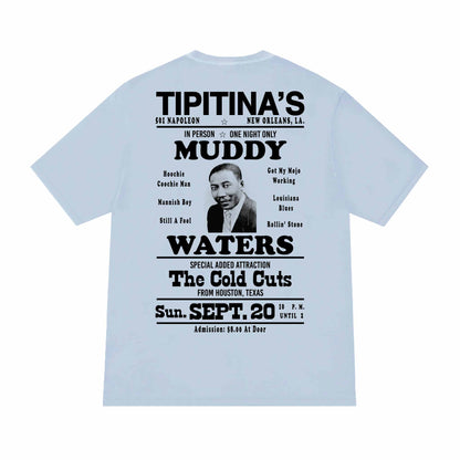Muddy Waters Tee - Light Blue
