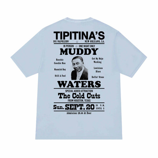 Muddy Waters Tee - Light Blue
