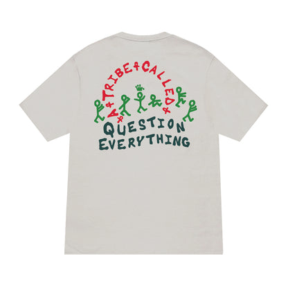 Question Everything Tee - Cement