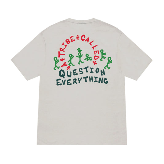 Question Everything Tee - Cement