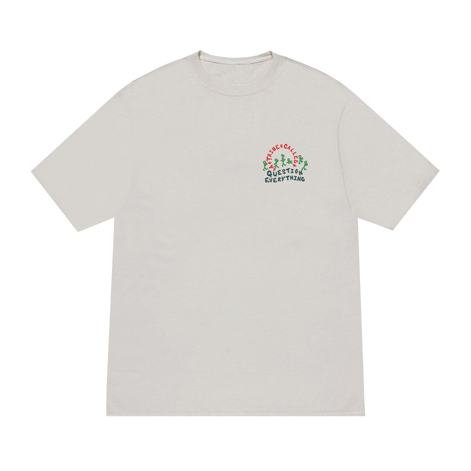 Question Everything Tee - Cement